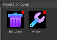 Add Red Spot In Project Window