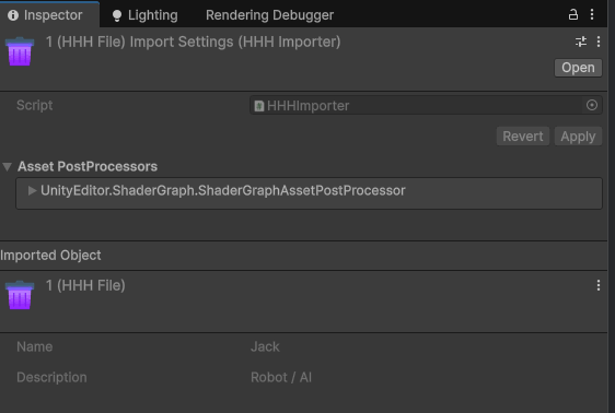 HHFile Inspector CustomEditor