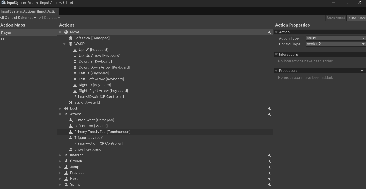 input action asset
