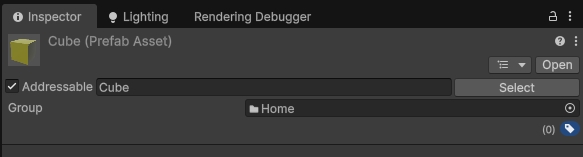 Inspector addrerssable radio button clicked