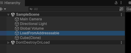 LoadFromAddressable Result
