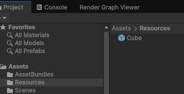 Resources Dir Prefab