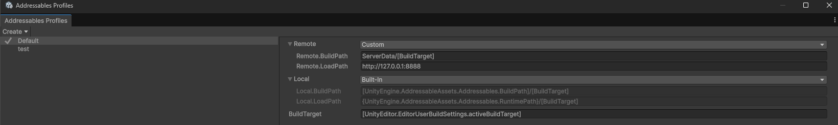 addressable profiles panel
