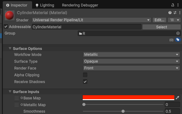 change material remote group